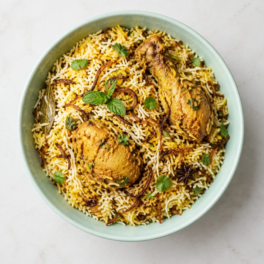 Illustrative biryani food photograph